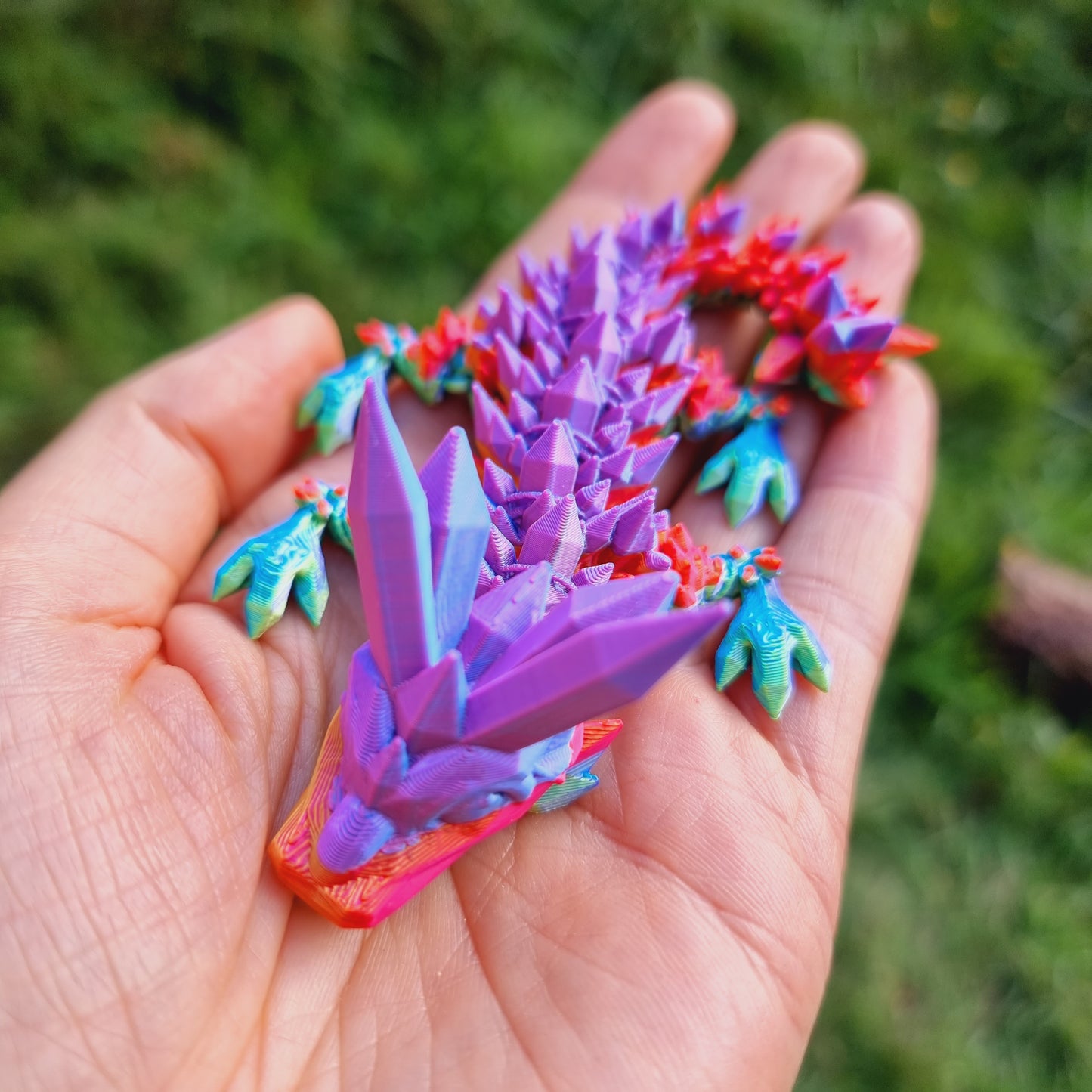 Small - Crystal Dragons - 3D Printed Articulated Fantasy Toy