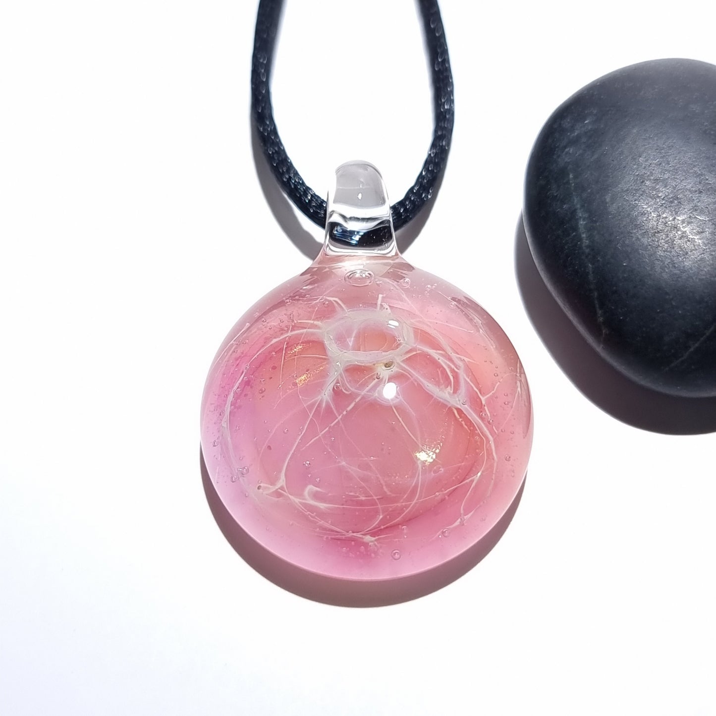 Star Burst Pendant - Blown Glass Pendant - Flameworked Focal Bead - Free Shipping - Artist Direct - Vibrant and glossy smooth!